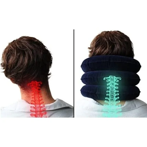 Mey İthalat® 3 Katmanlı Boyun Destek Yastığı Ergonomik Boyun Yast