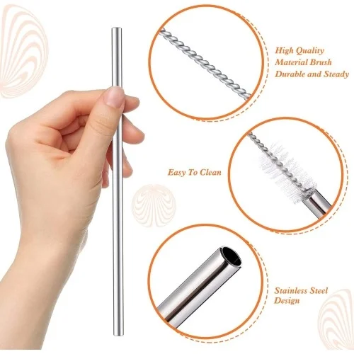 Mey İthalat® 3 Parça Paslanmaz Çelik Pipet Seti