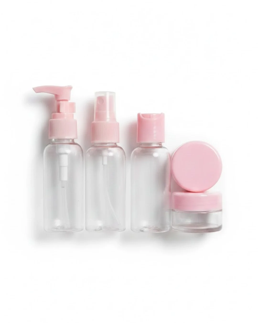 Mey İthalat® 30 ml 5’li Seyahat Banyo Şişe Seti Çantalı
