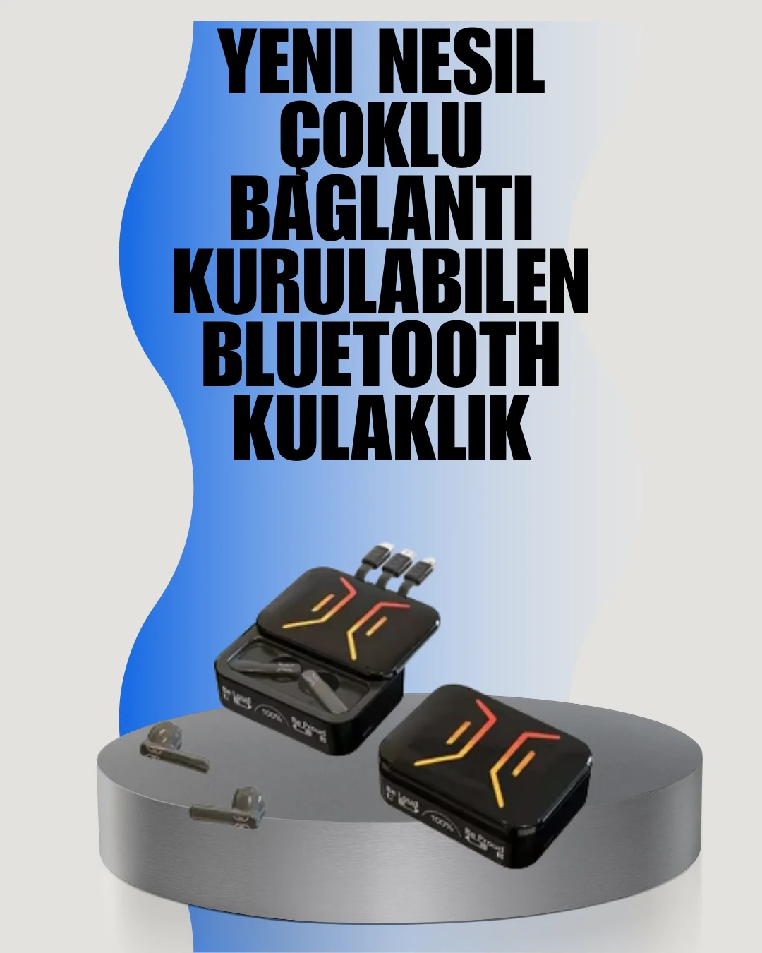 Mey İthalat® 300mAh Kutulu Bluetooth Kulaklık – 40mAh Kulaklık Ba