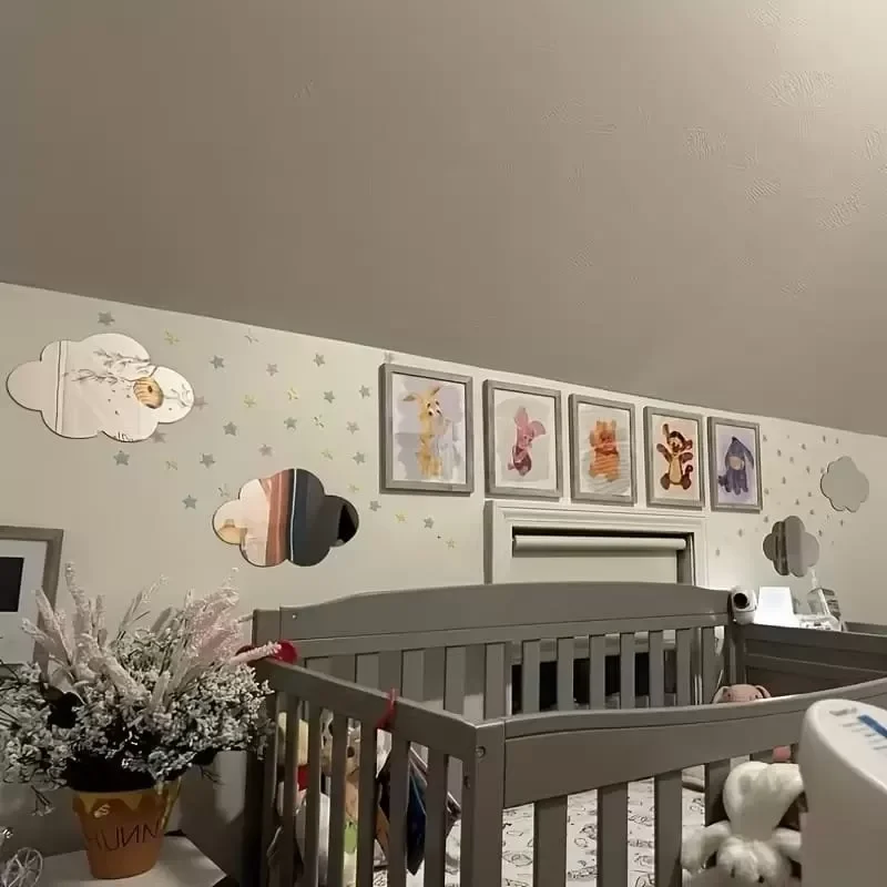 Mey İthalat® 30x20 cm Bulut Formlu Kırılmaz Pleksi Duvar Aynası - Mey İthalat® 30x20 cm Bulut Formlu Kırılmaz Pleksi Duvar Aynası -
