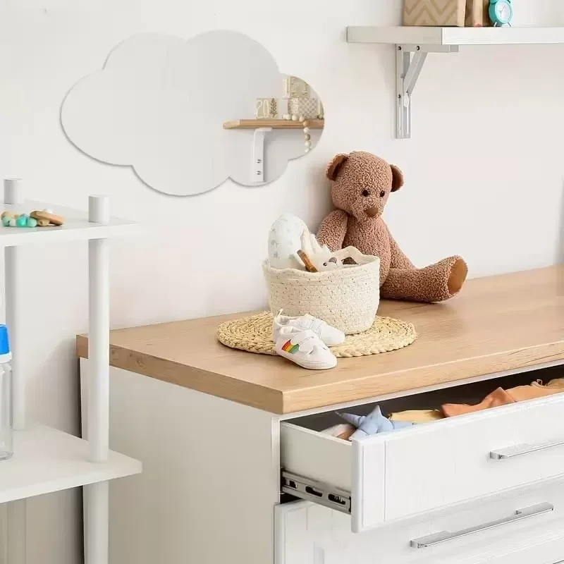 Mey İthalat® 30x20 cm Bulut Formlu Kırılmaz Pleksi Duvar Aynası - Mey İthalat® 30x20 cm Bulut Formlu Kırılmaz Pleksi Duvar Aynası -