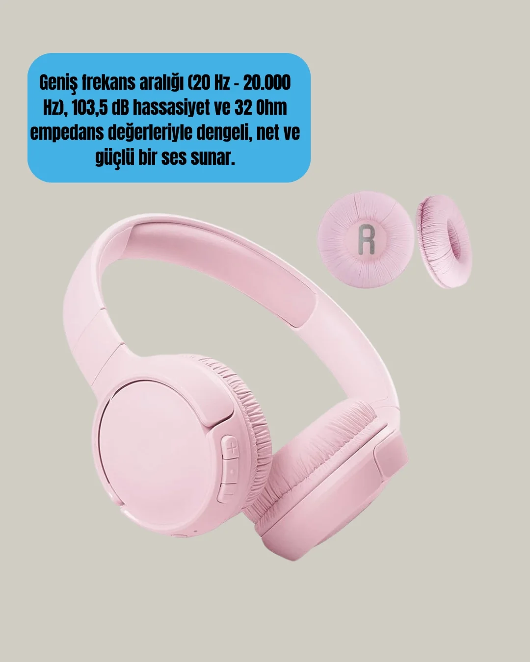 Mey İthalat® 3.2 cm Sürücülü Ergonomik Kablosuz Kulaklık