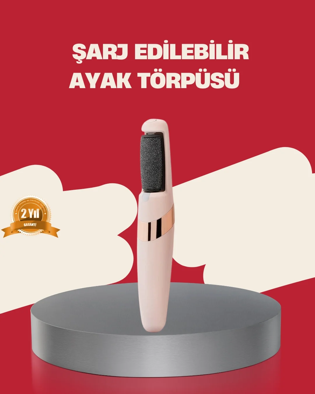 Mey İthalat® 360° Etkili Elektrikli Ayak Bakım Aleti Nasır Gideri