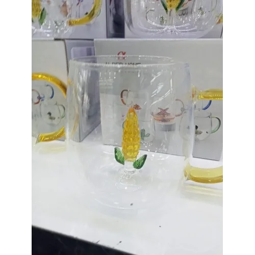 Mey İthalat® 3D Mısır Figürlü Kupa Bardak