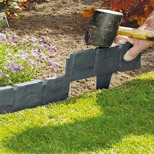 Mey İthalat® 3'LÜ TAŞ GÖRÜNÜMLÜ BAHÇE ÇİTİ
