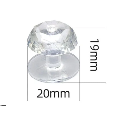 Mey İthalat® 4 Adet Kristal Tasarımlı Çok Amaçlı Yapışkanlı Tutac