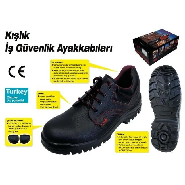 Mey İthalat® 414 Çelik Burunlu İş Ayakkabısı S2 42 Numara