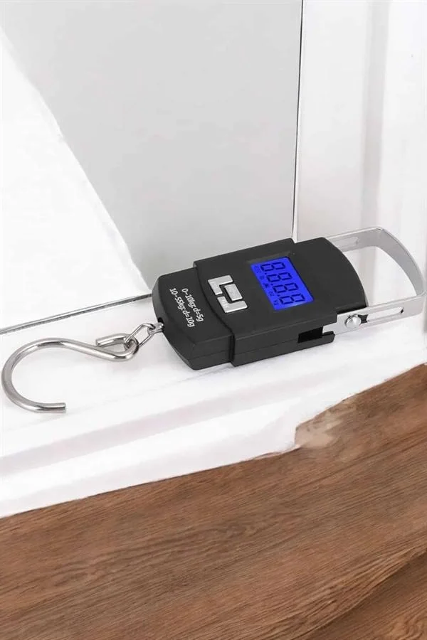 Mey İthalat® 50 Kg El Kantarı Ağırlık Ölçer Dijital Ekranlı Kanca