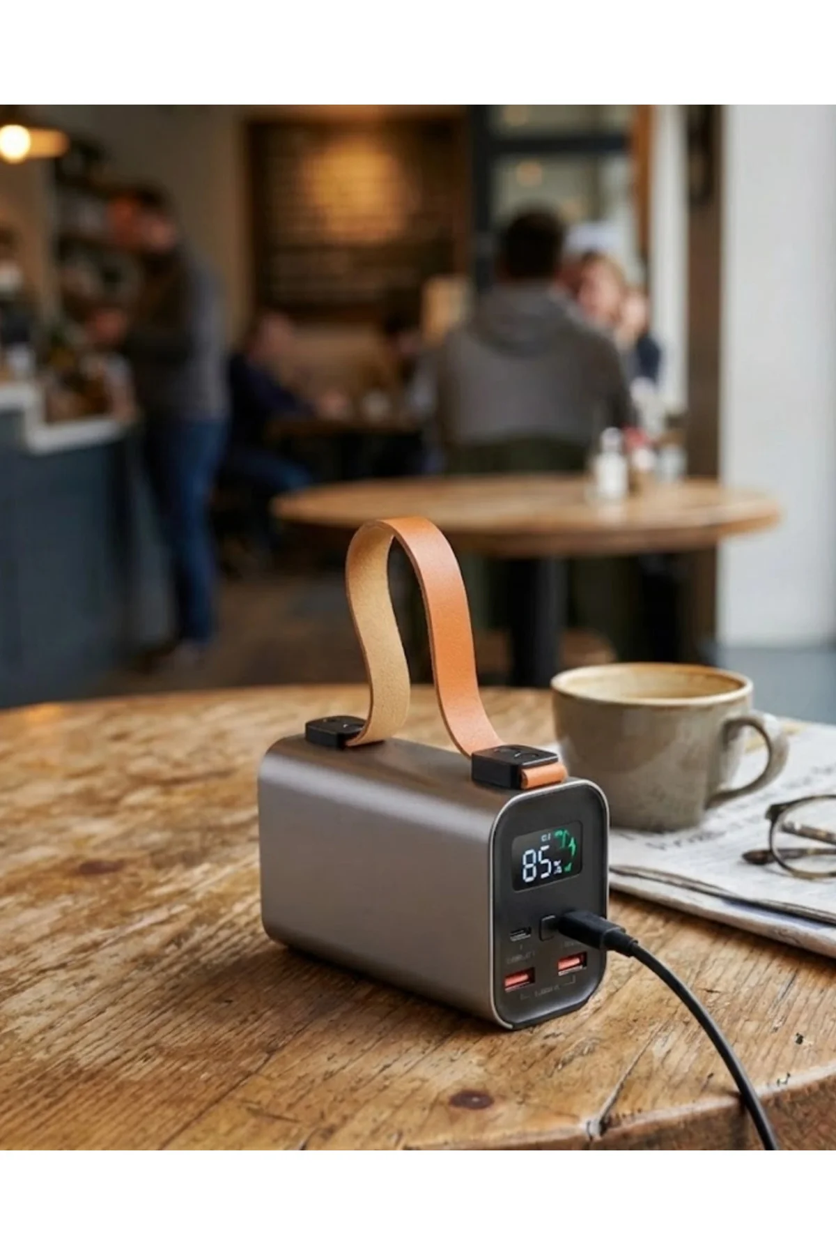 Mey İthalat® 50000mAh Süper Fast Charge LED Işıklı Taşınabilir Power Bank