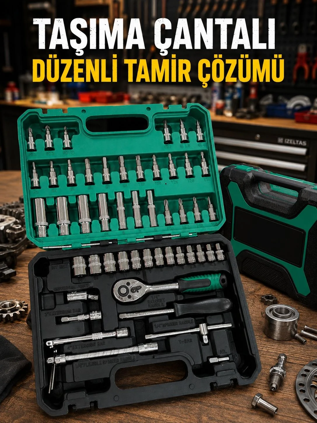 Mey İthalat® 53 Parça Çok Amaçlı Lokma Anahtar Seti