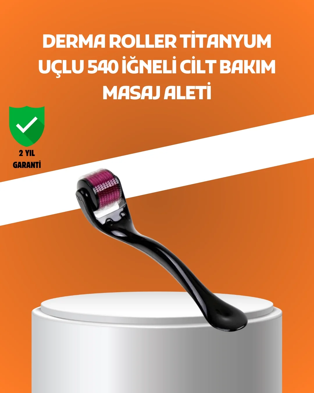 Mey İthalat® 540 İğneli Titanyum Dermaroller Profesyonel Ev Tipi 