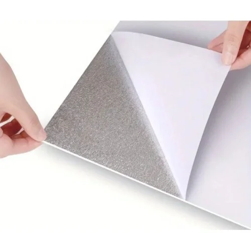 Mey İthalat® 6 Adet Yapışkanlı Beyaz Mermer Desenli Sticker 30x30