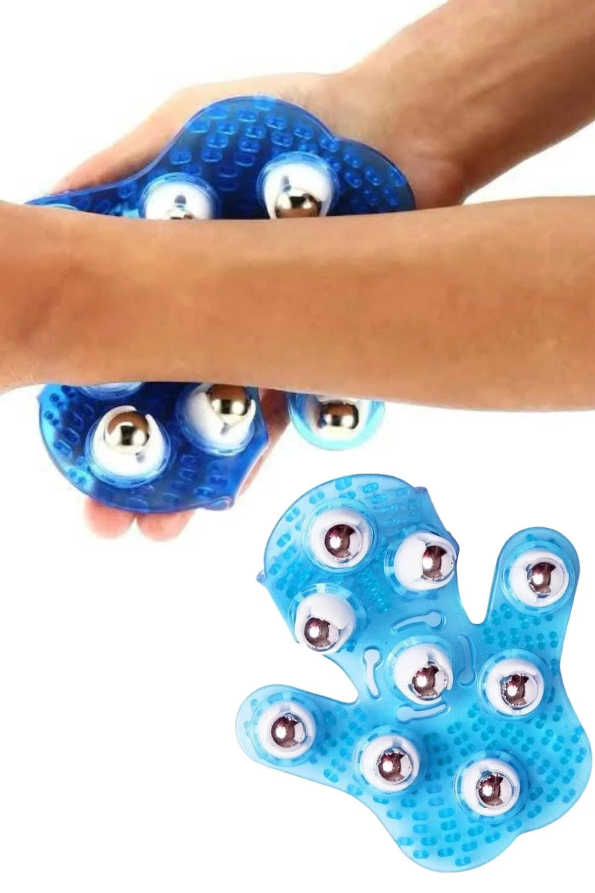 Mey İthalat® 9 BİLYELİ MASAJ ELDİVENİ KAN DOLAŞIMINI HIZLANDIRAN 