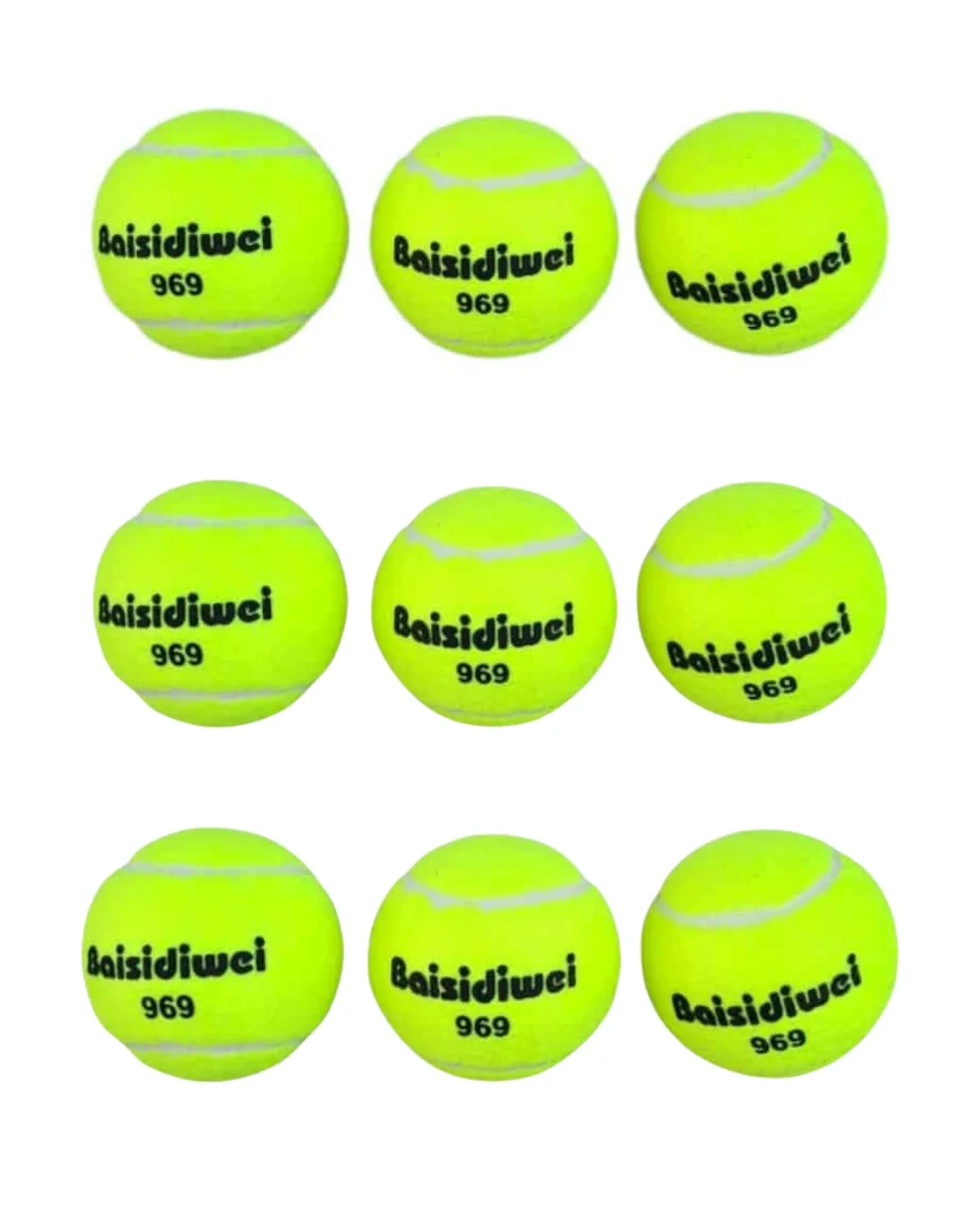 Mey İthalat® 9’lu Tenis Topları Seti Spor ve Eğlence İçin Uzun Öm