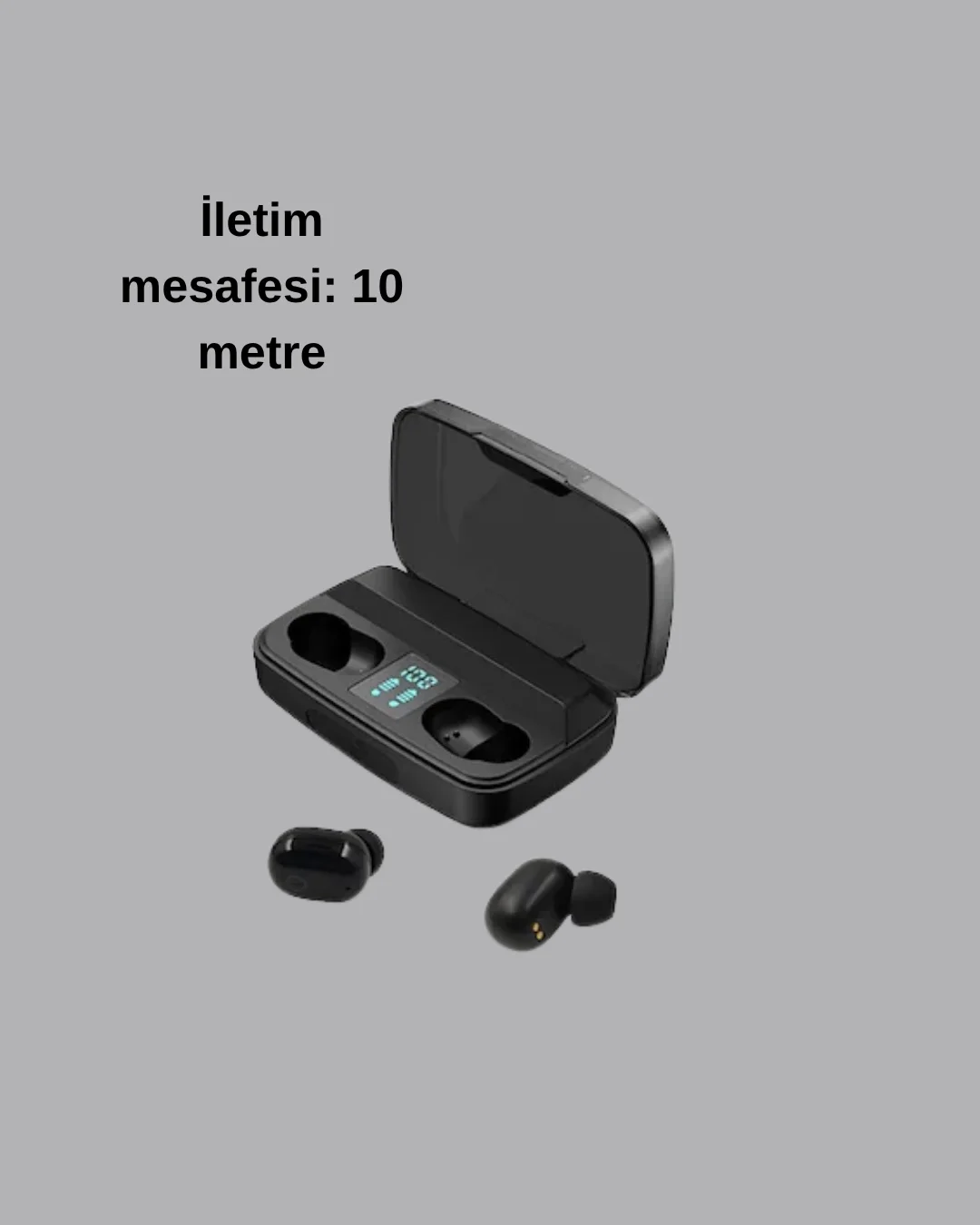 Mey İthalat® A10s TWS Bluetooth 5.0 Kulaklık – Powerbank’li Şarj 