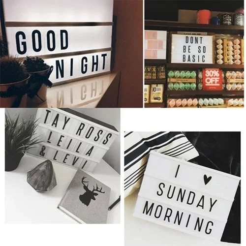Mey İthalat® A4 Boyutunda Led Işıklı Yazı Panosu Lightbox