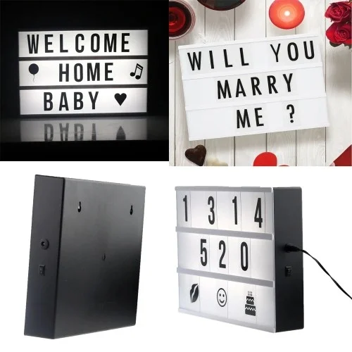 Mey İthalat® A4 Boyutunda Led Işıklı Yazı Panosu Lightbox