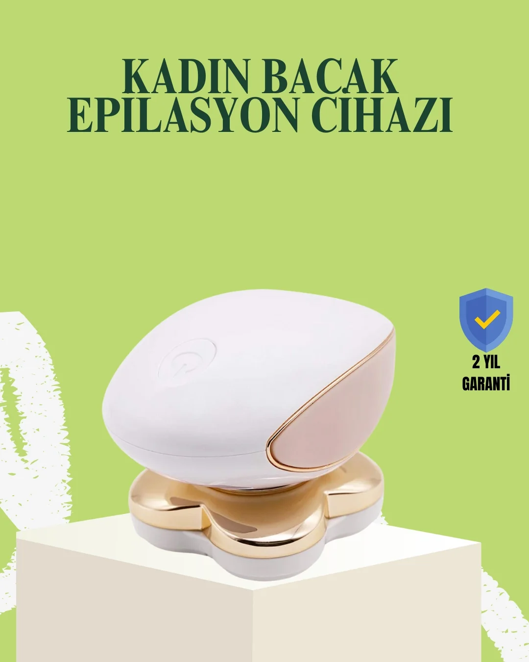 Mey İthalat® Ağrısız Vücut Tüy Alma Cihazı Dört Başlıklı Pürüzsüz