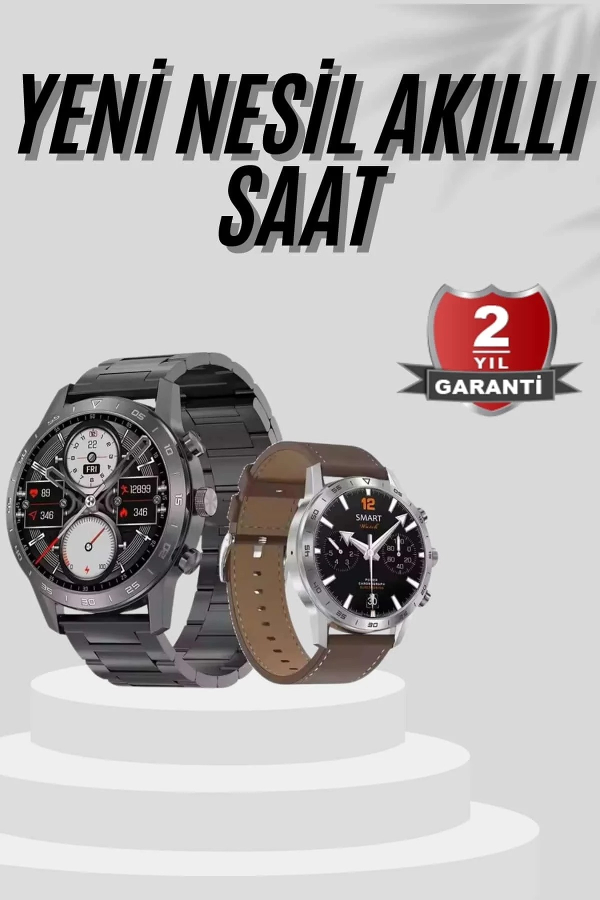 Mey İthalat® Akıllı Saat Çelik Kordon Çağrı Cevaplama Amoled Ekra