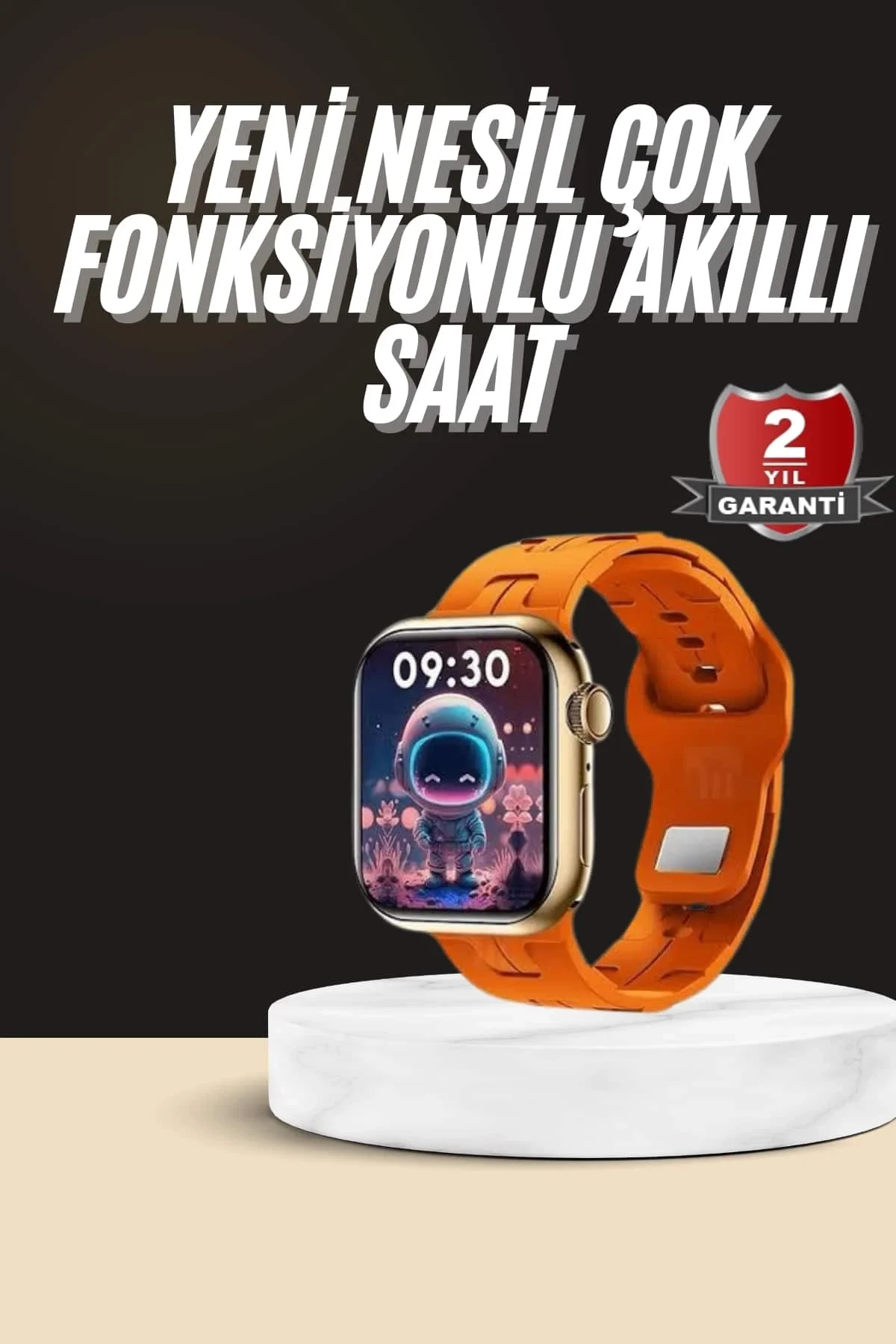 Mey İthalat® Akıllı Saat Android ve İOS Uyumlu Plastik Kordon Yen