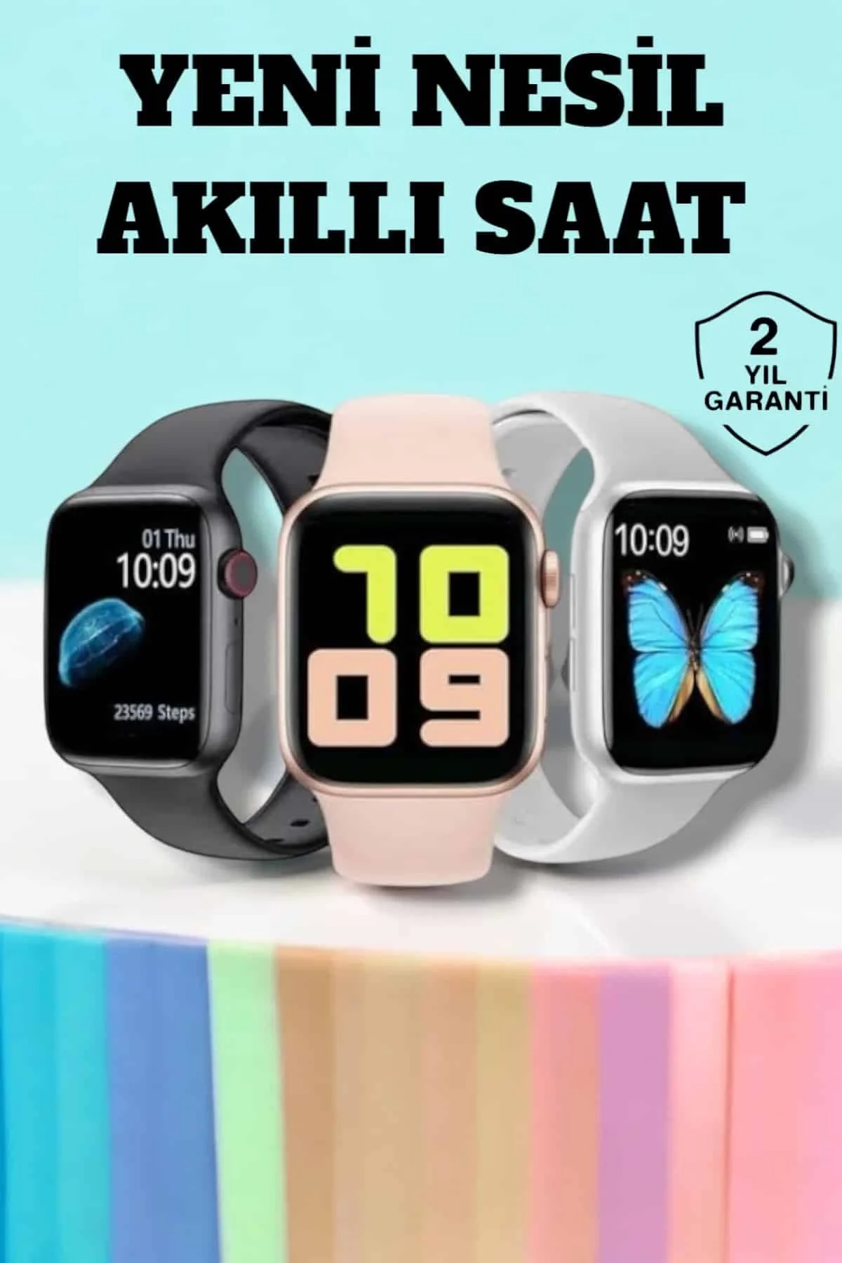 Mey İthalat® Akıllı Saat Arama Cevaplayan Dokunmatik Ekran Bleuto