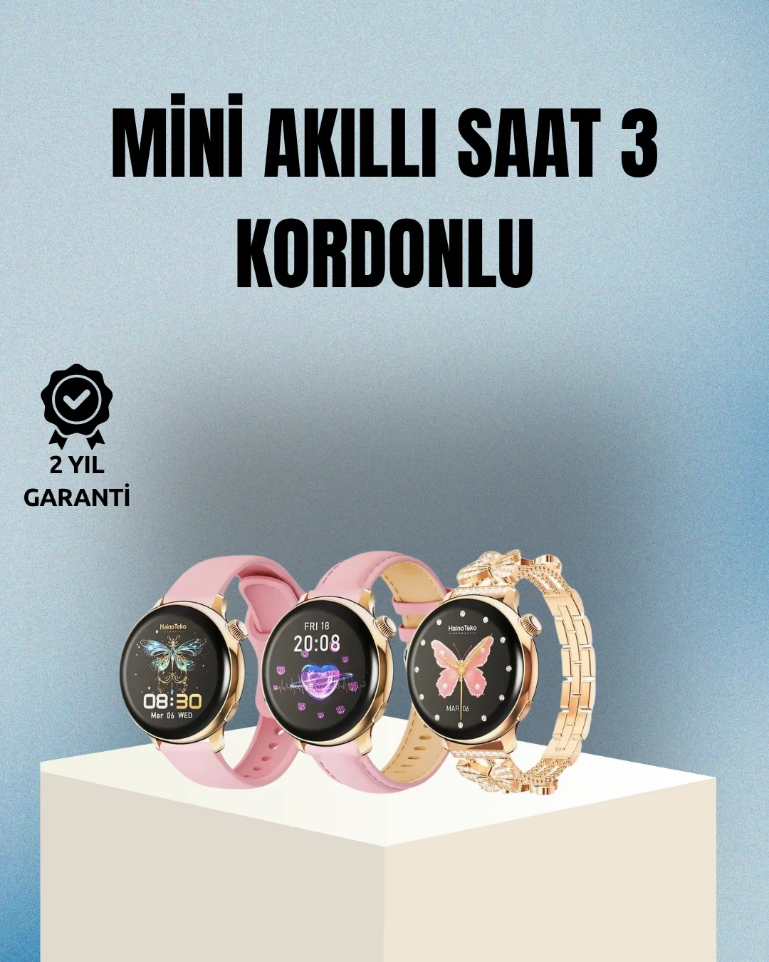 Mey İthalat® Akıllı Saat – Kalp Atış Takipli, Spor Modlu, Uzun Pi