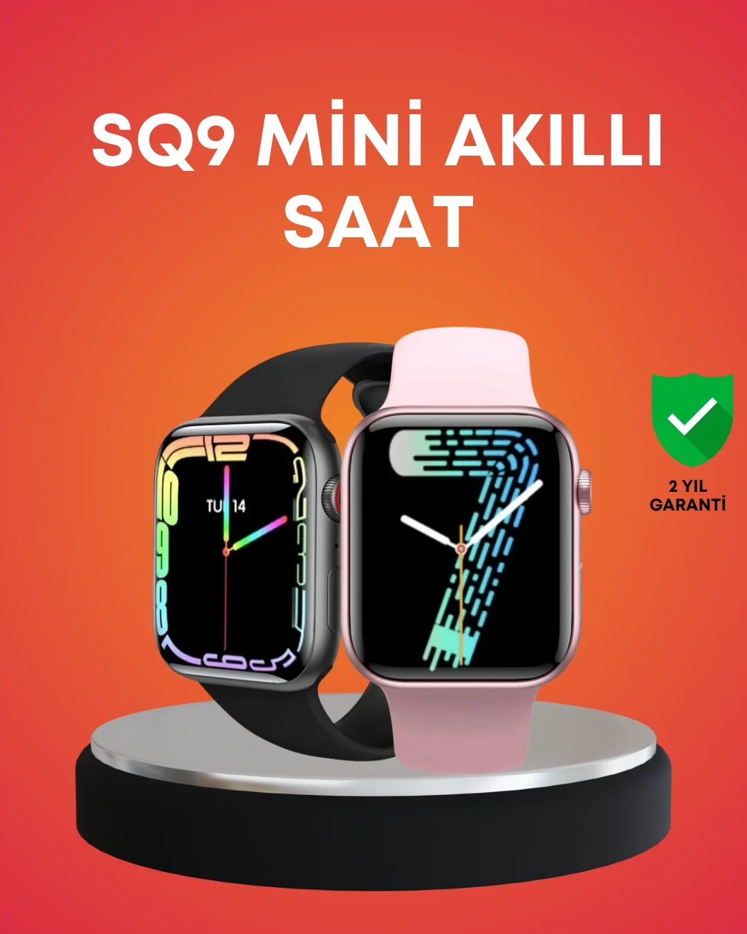 Mey İthalat® Akıllı Saat AMOLED Dokunmatik Ekran Nabız Uyku ve Ad