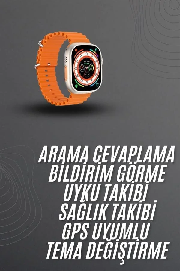 Mey İthalat® Akıllı Saat Arama Cevaplayan Bildirim Görme Yeni Nes