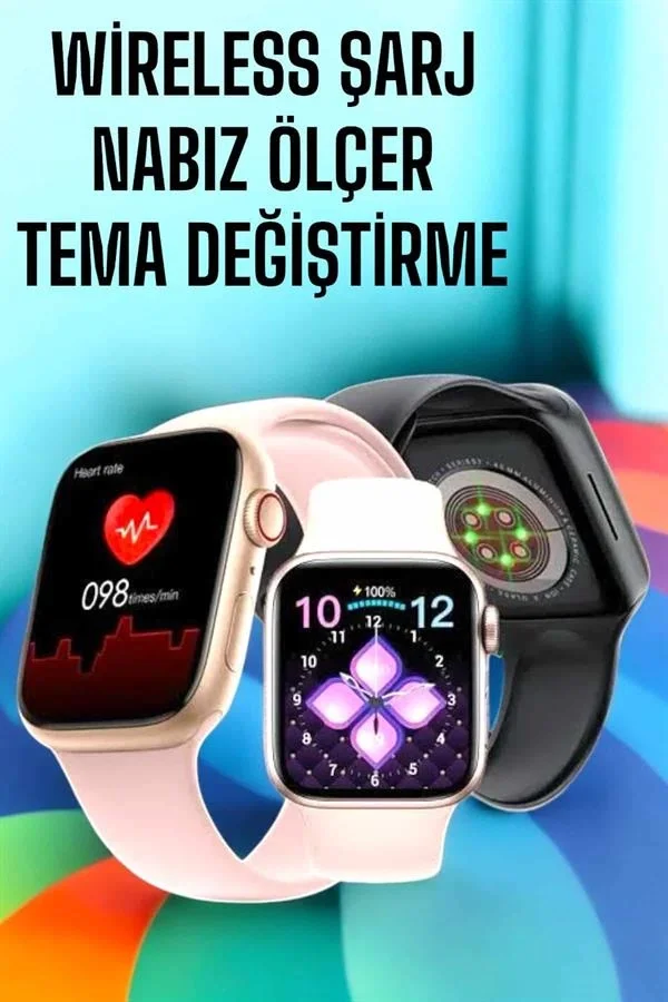 Mey İthalat® Akıllı Saat Amoled Ekran GPS ve Uyku Takibi Bluetoot
