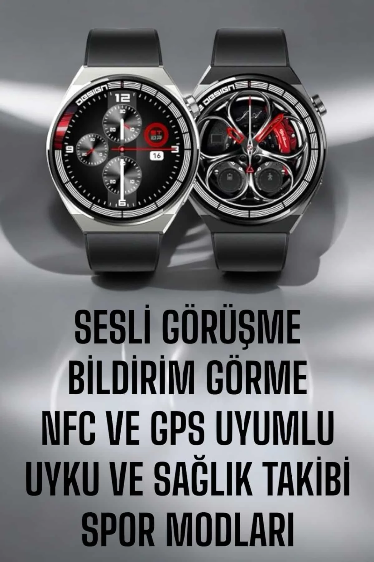 Mey İthalat® Akıllı Saat GPS VE NFC Özelliği Sesli Görüşme Dokunm