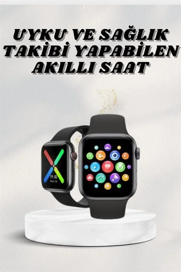 Mey İthalat® Akıllı Saat Wireless Şarj Yüksek Çözünürlüklü Müzik 