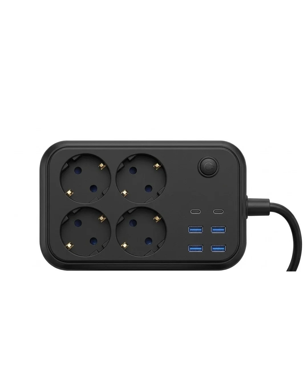 Mey İthalat® Akım Korumalı Çoklu Priz 4 USB 2 Type C 4 Priz Güven