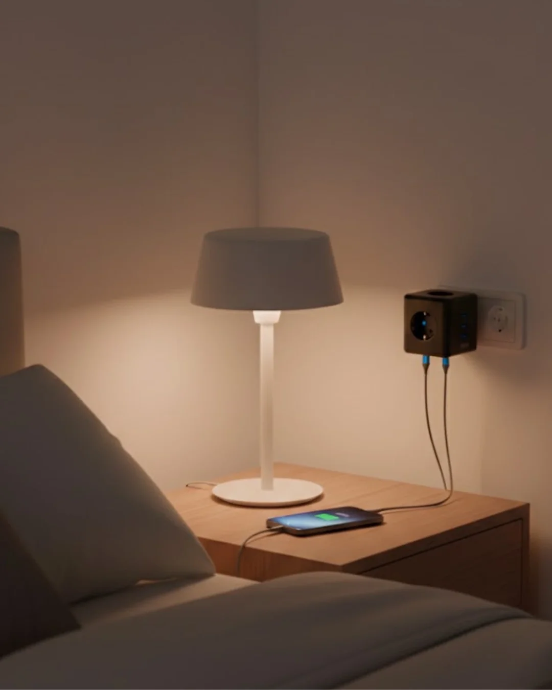 Mey İthalat® Akım Korumalı Priz Çoklu USB Girişli Güvenli Enerji 