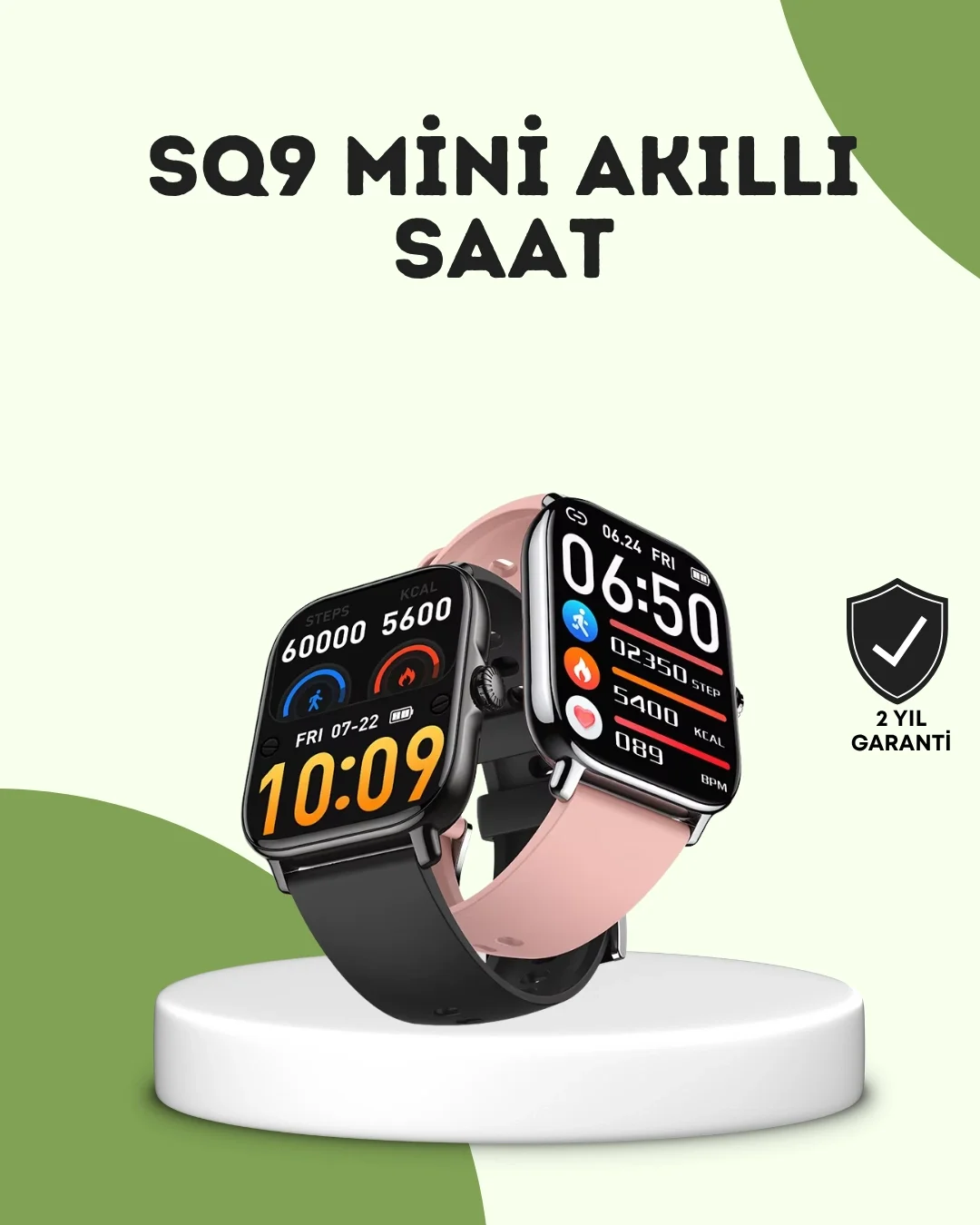 Mey İthalat® AMOLED Titreşimli Bildirimli Akıllı Saat