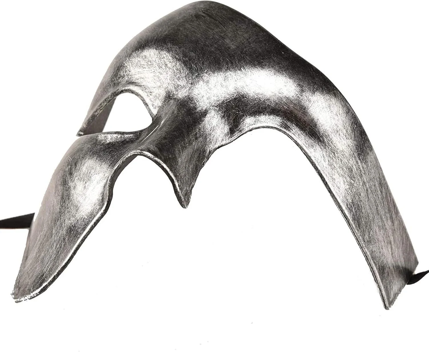 Mey İthalat® Antik Eskitme Gümüş Erkek Yarım Maske - Phantom &amp