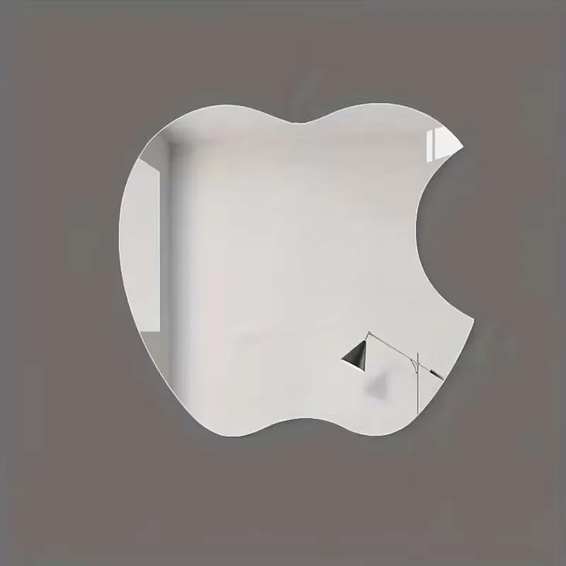 Mey İthalat® Apple Tasarım Kırılmayan Pleksi Duvar Aynası - 30x30 Mey İthalat® Apple Tasarım Kırılmayan Pleksi Duvar Aynası - 30x30