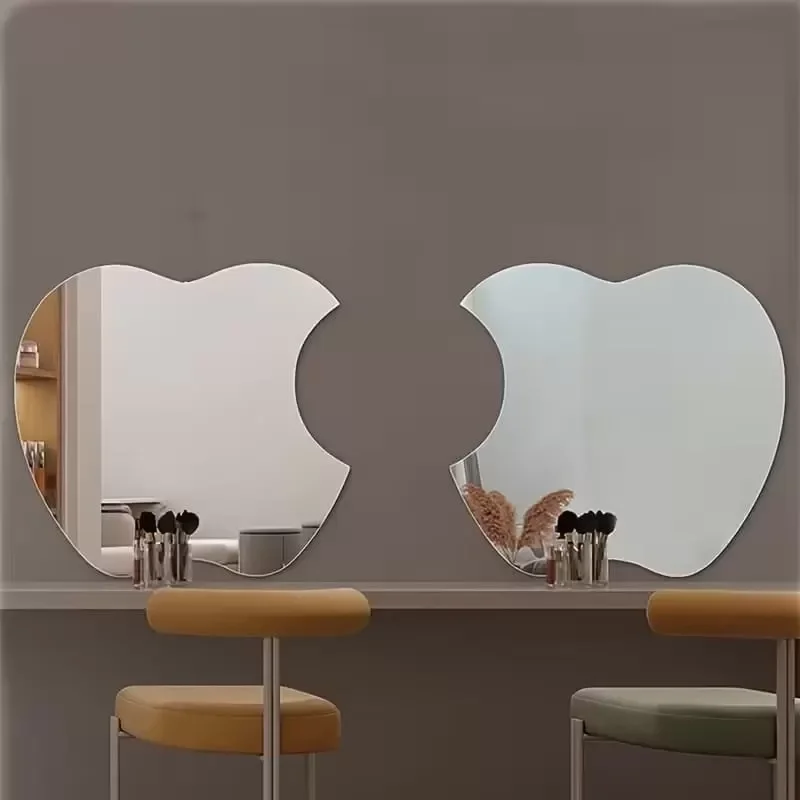Mey İthalat® Apple Tasarım Kırılmayan Pleksi Duvar Aynası - 30x30 Mey İthalat® Apple Tasarım Kırılmayan Pleksi Duvar Aynası - 30x30