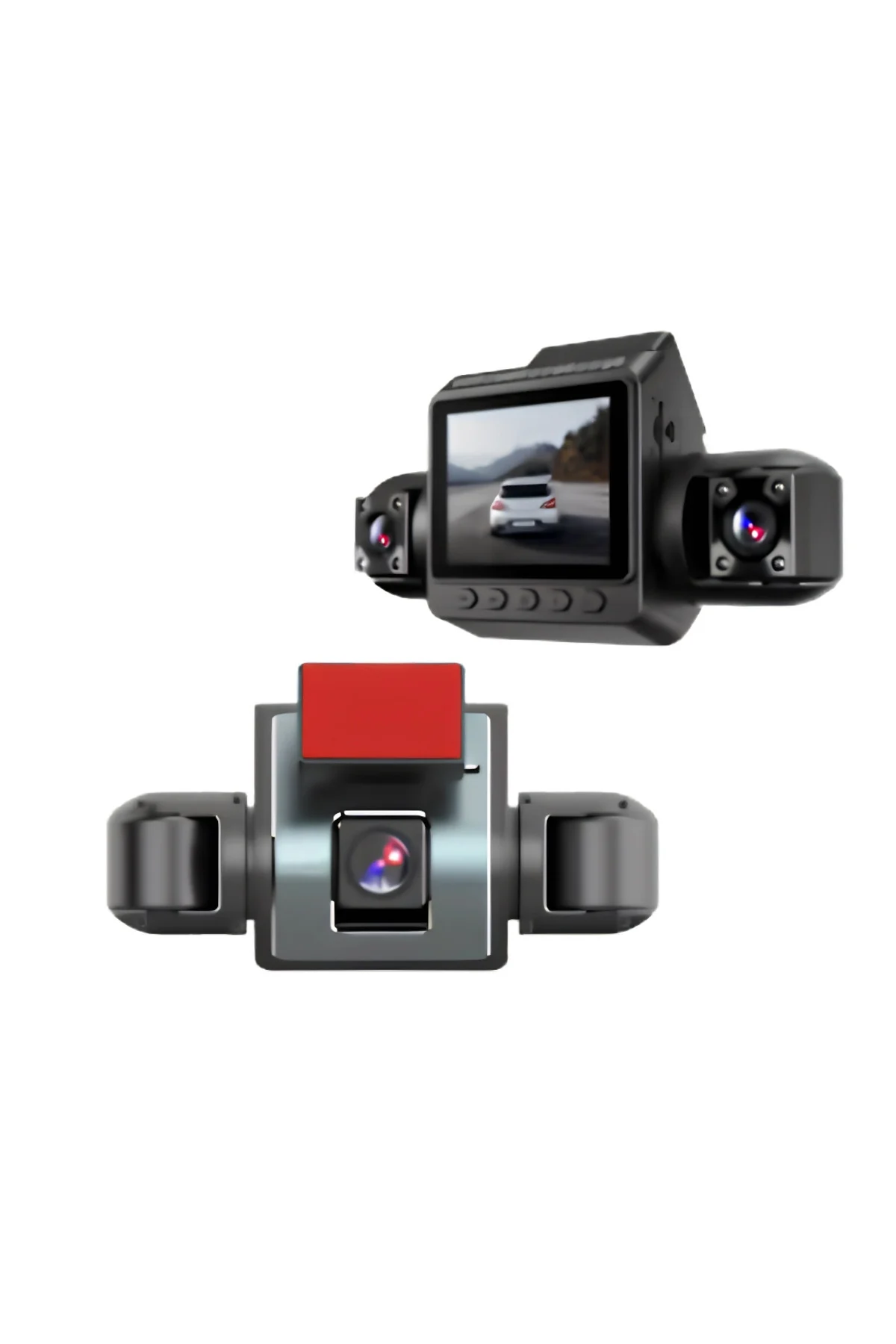 Mey İthalat® Araç İçi Güvenlik Kamerası 4 Lensli Full HD Kayıt Destekli Sistem