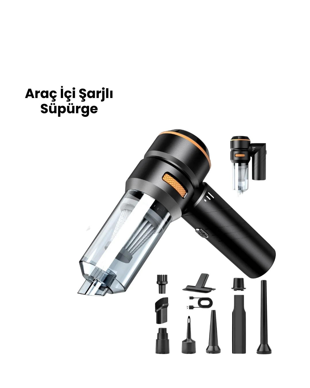 Mey İthalat® ARAÇ İÇİ PRO SÜPÜRGE