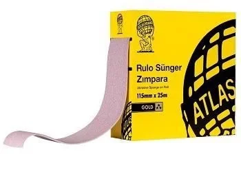 Mey İthalat® Atlas Gold 120 Kum Sünger Zımpara 115 mm 1 Metre Mey İthalat® Atlas Gold 120 Kum Sünger Zımpara 115 mm 1 Metre