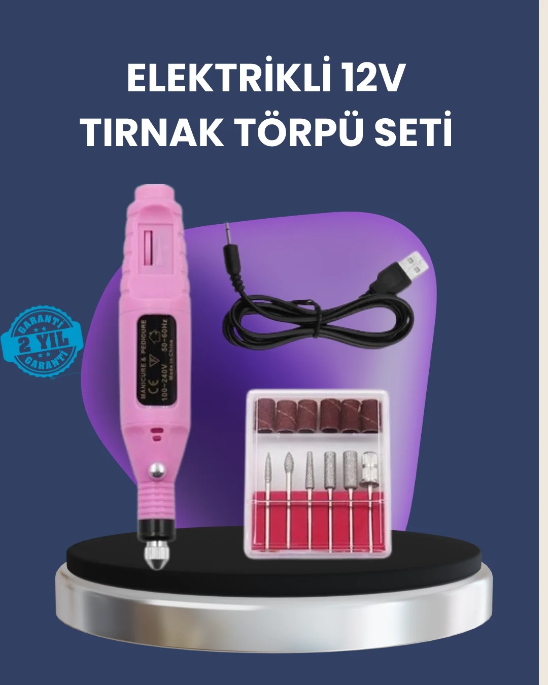 Mey İthalat® Ayarlanabilir Hızlı Tırnak Bakım Makinesi