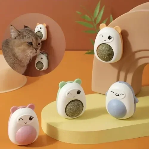 Mey İthalat® Ayıcıklı Kedi Otu Yalama Topu