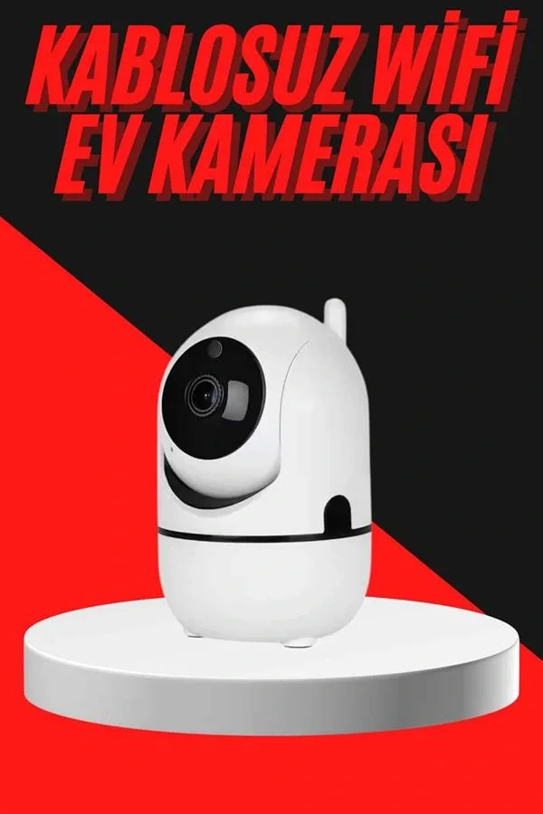 Mey İthalat® Baby Kamera Kablosuz 720P Beyaz 360 Derece Wifi Kame