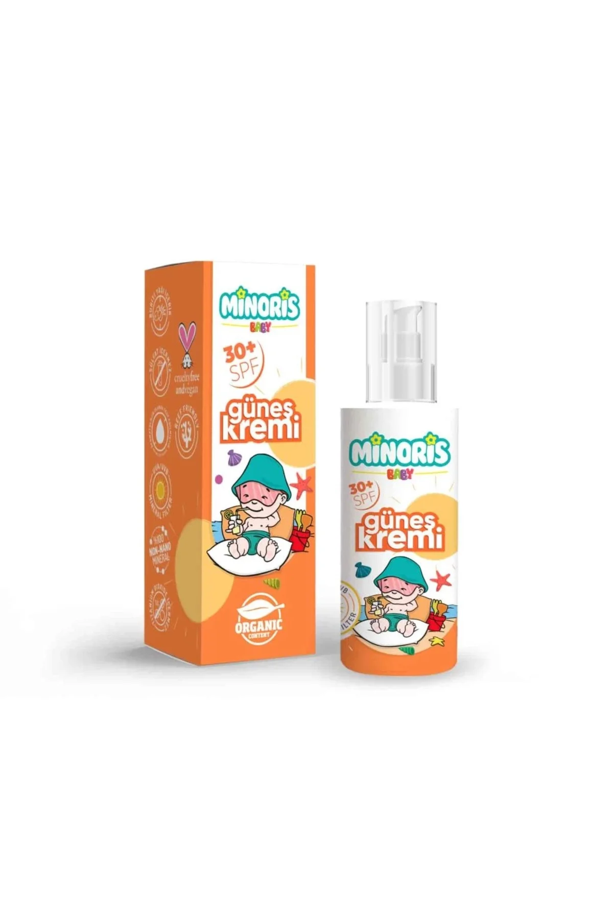 Mey İthalat® Baby Organik Güneş Koruyucu Sprey Krem 30 SPF 150 ml