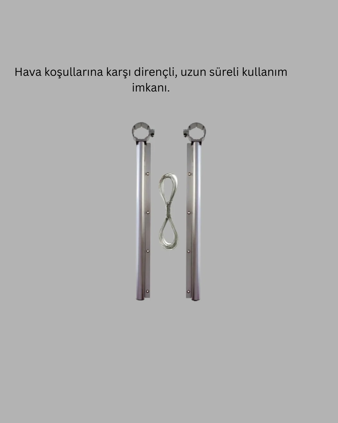 Mey İthalat® Balkon Demiri Çamaşır Askısı Kare Demirlere Uygun Da