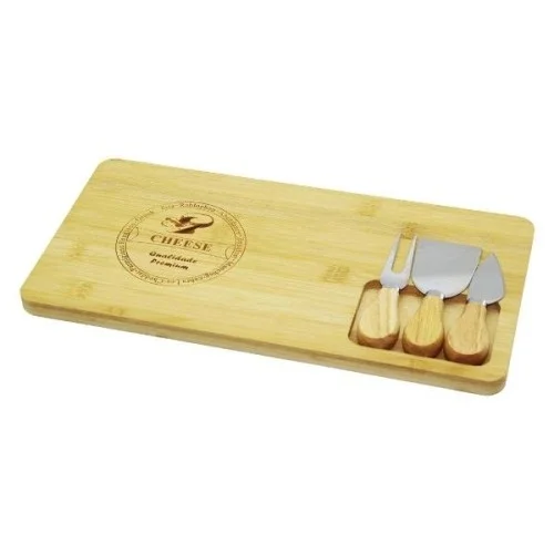 Mey İthalat® Bambu Peynir Kesme Sunum Tahtası