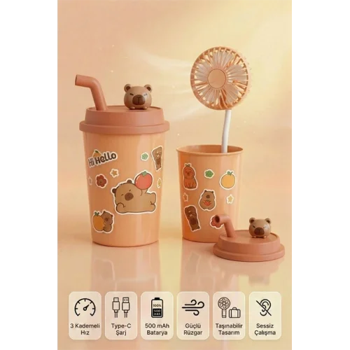 Mey İthalat® BARDAK MODEL MİNİ AYICIKLI FAN