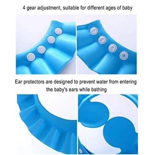 Mey İthalat® Bebek Banyo Şapkası Mavi