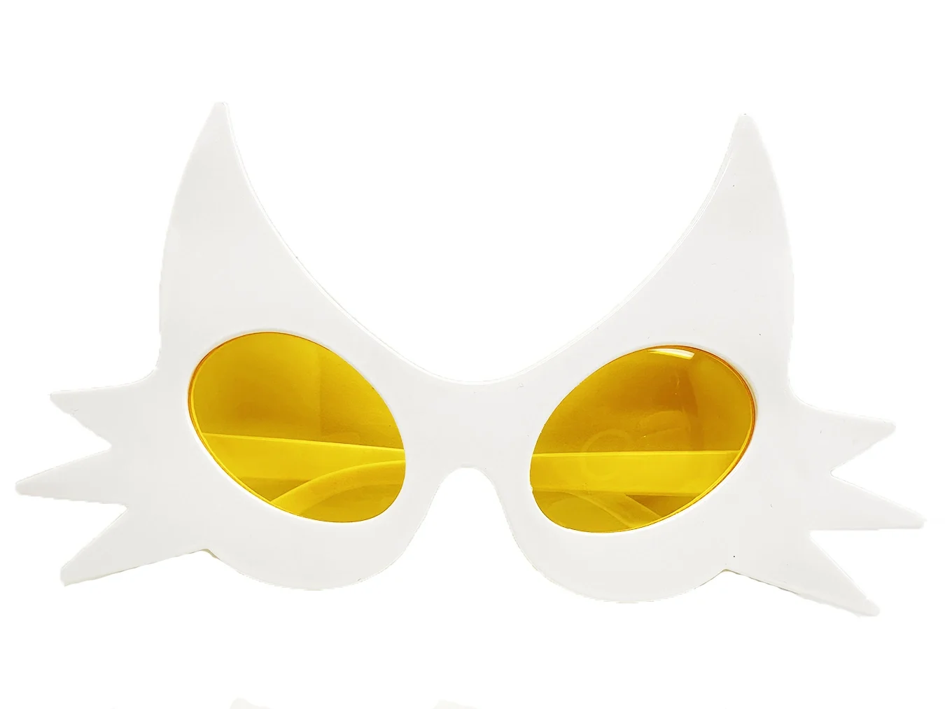 Mey İthalat® Beyaz Renk Bıyık Tasarımlı Kedi Parti Gözlüğü 19x11 